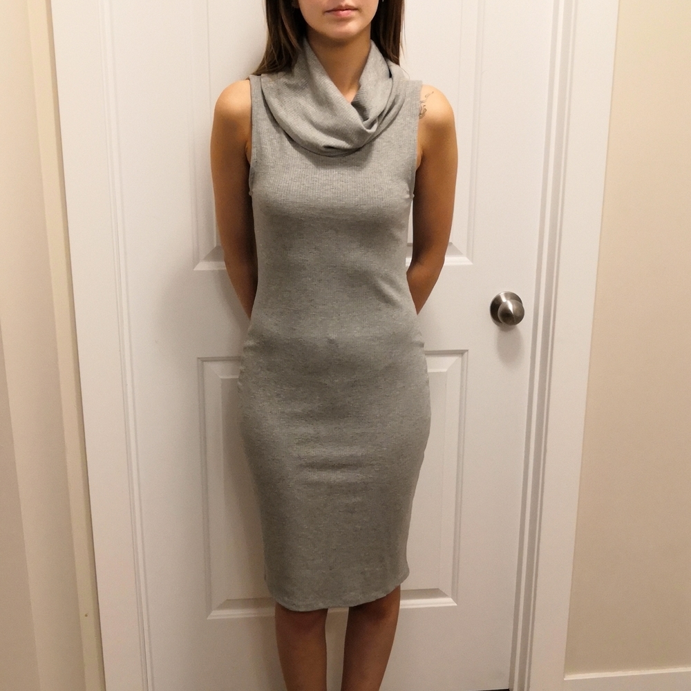 Cowl-neck dress